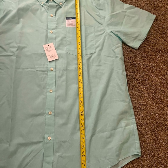 BRAND NEW Croft & Barrow Light Aqua Button Up Shirt Size Tall XL - Picture 2 of 2